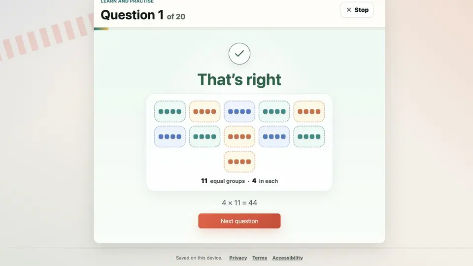 A groups model and immediate feedback after the answer.